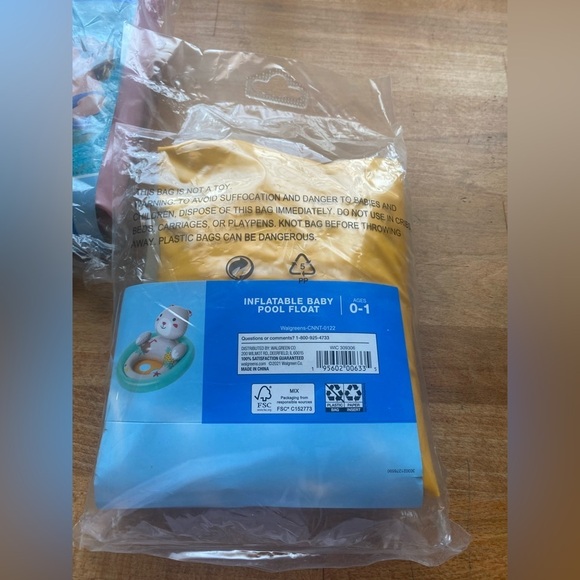 Baby Swim Pool Float Inflatable Water Cat Kitten Ages 0-1 years Animal Swim Rin - Picture 2 of 2